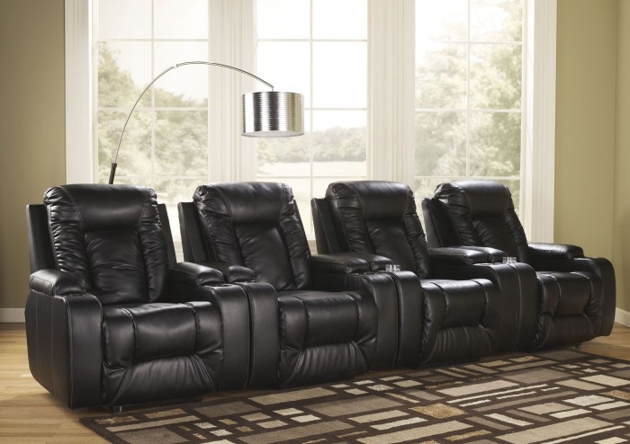 Theater seating durablend matinee ashley furniture video